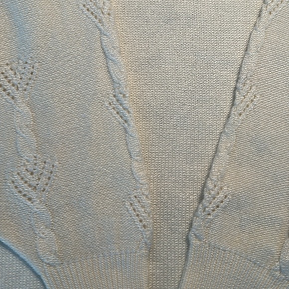 Off. White sweater with quarter length sleeves. - Picture 3 of 3